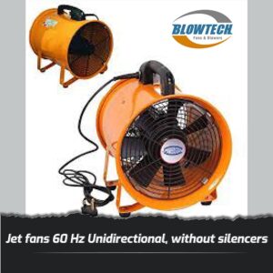 Jet fans 60 Hz Unidirectional, without silencers