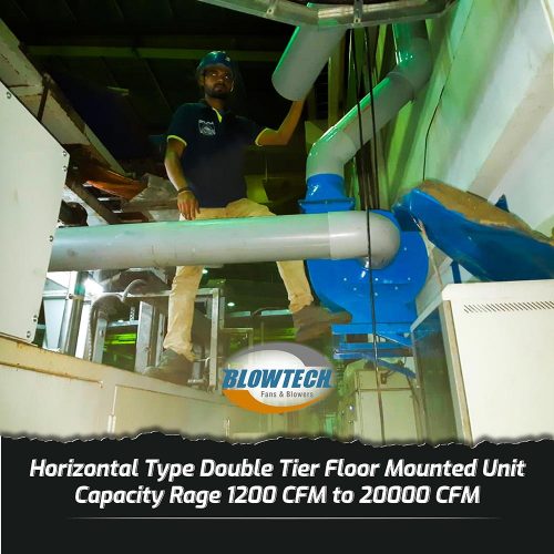 Horizontal Type Double Tier Floor Mounted Unit Capacity Rage: 1200 CFM to 20000 CFM