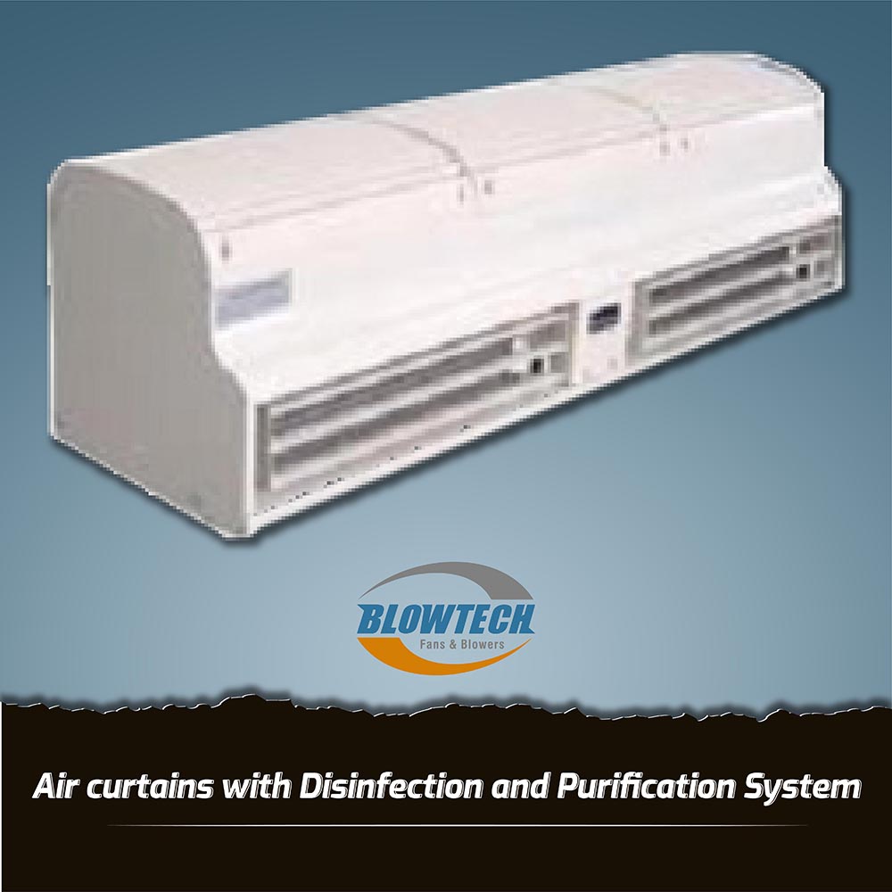 Air curtains with Disinfection and Purification System