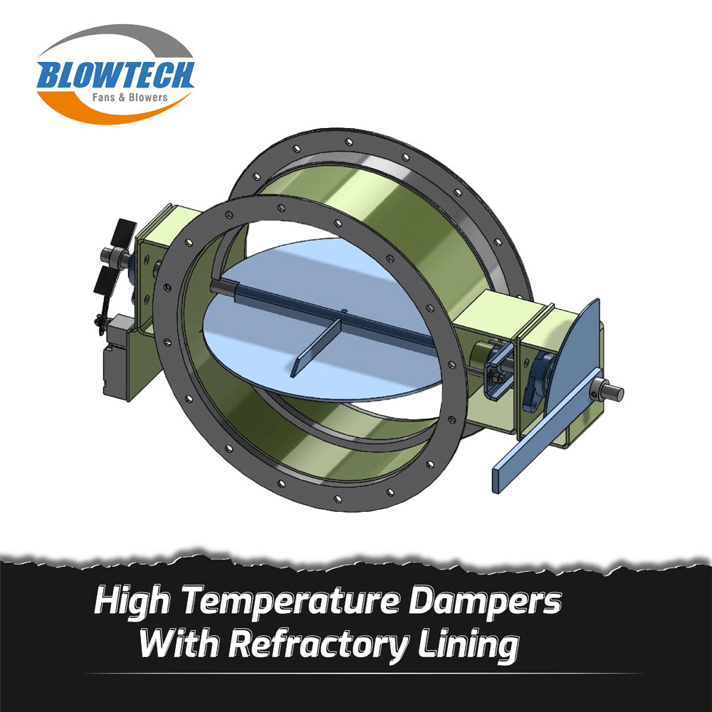 High Temperature Dampers With Refractory Lining