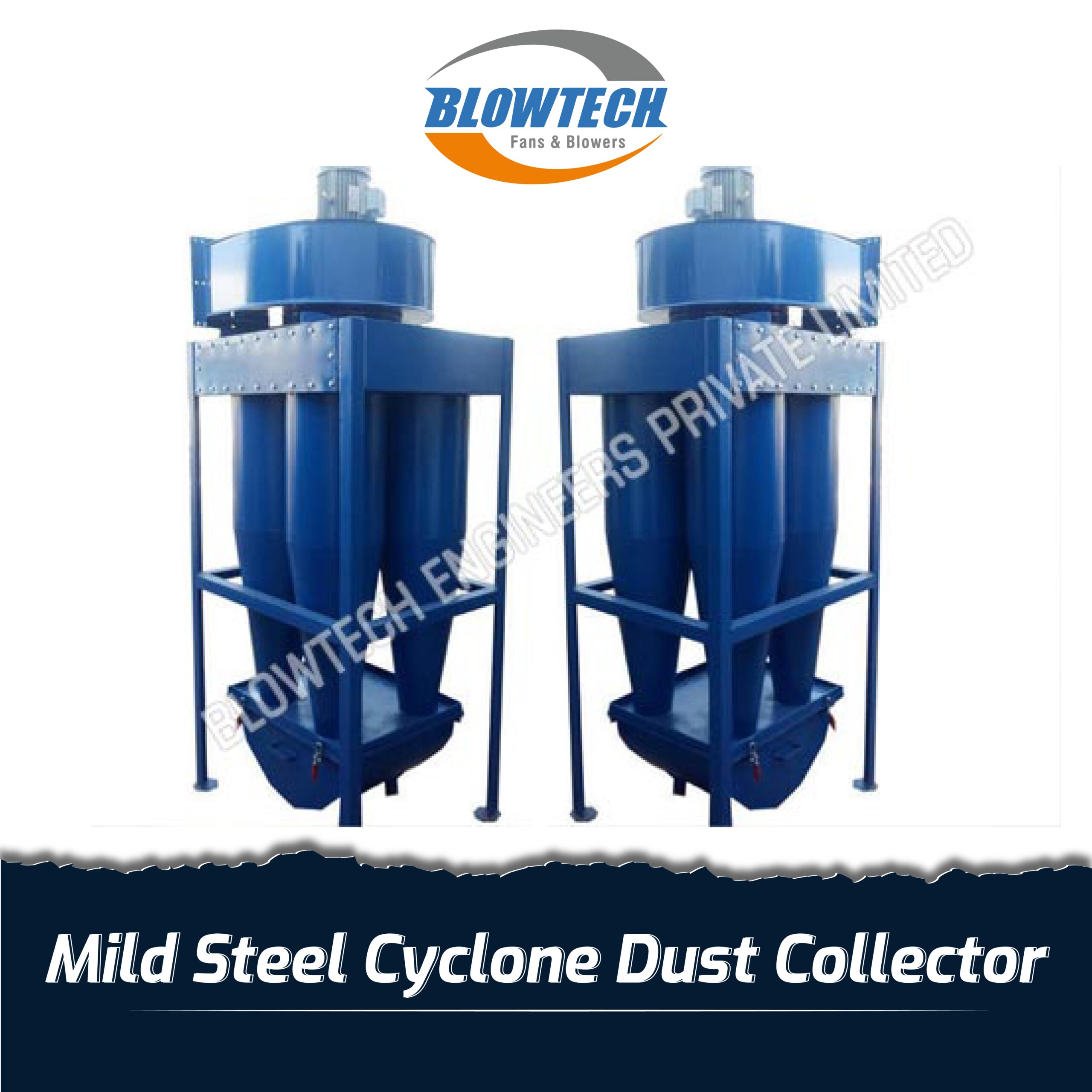 Mild Steel Cyclone Dust Collector  manufacturer, supplier and exporter in Mumbai, India
