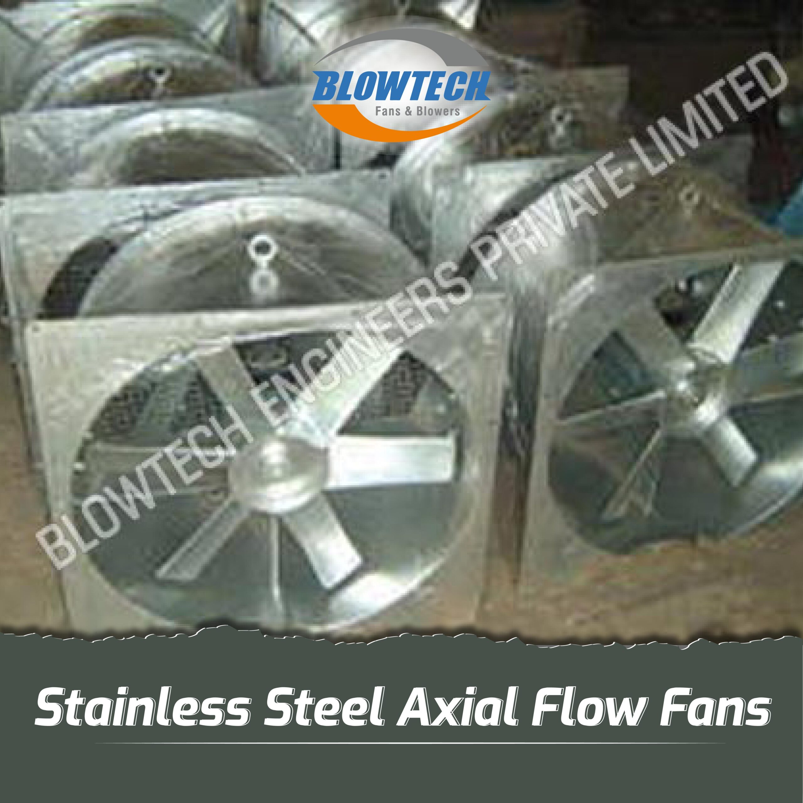 Stainless Steel Axial Flow Fans  manufacturer, supplier and exporter in Mumbai, India